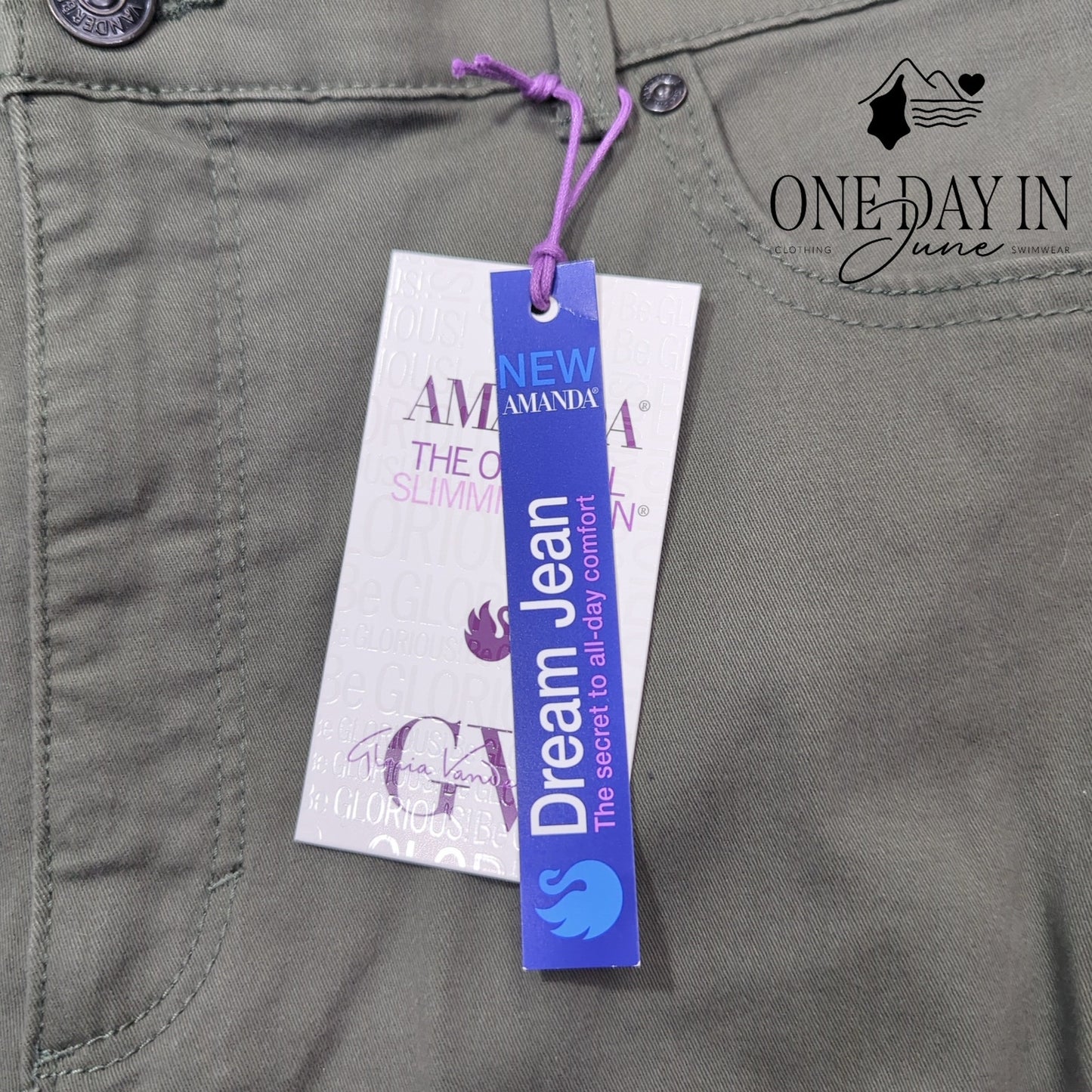 Gloria Vanderbilt Amanda Slimming Jeans Size 14