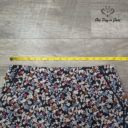 Loft Floral Mini Skirt Size 8