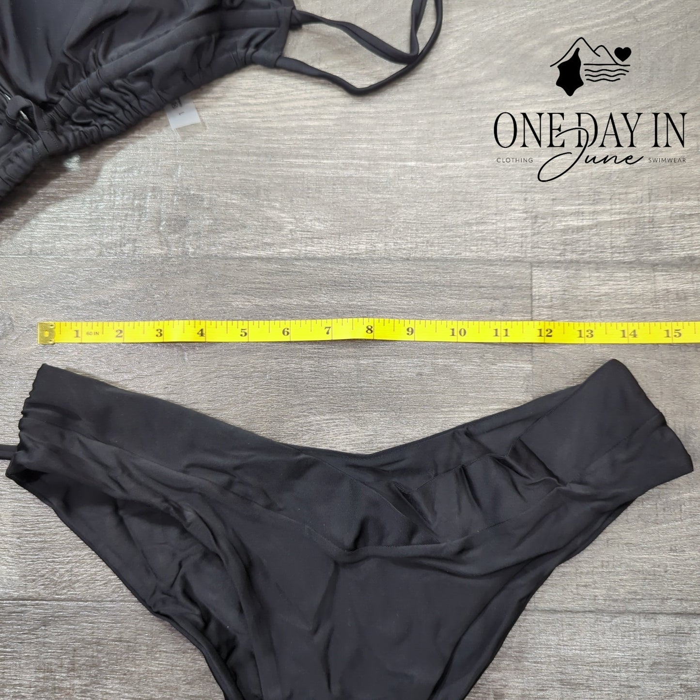 Meetall Halter Tie Back Cheeky Bikini Swimsuit Size L