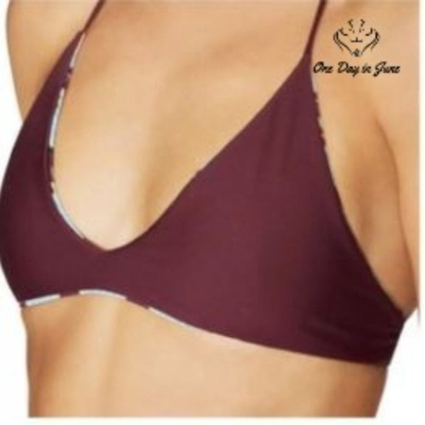 Tavik Day Dreamer Monaco Merlot Bikini Top Size XS