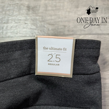 Chico's Ultimate Fit Ponte Wide Leg Trousers Charcoal NWT Size Chico's 2.5 14