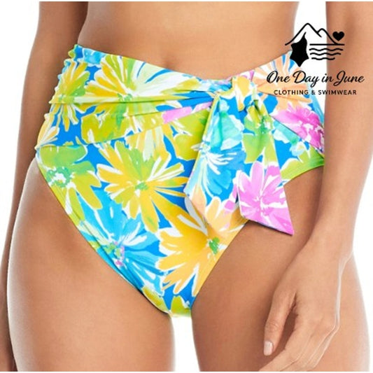 Bleu Rod Beattie Floral Bikini Bottom Size 8