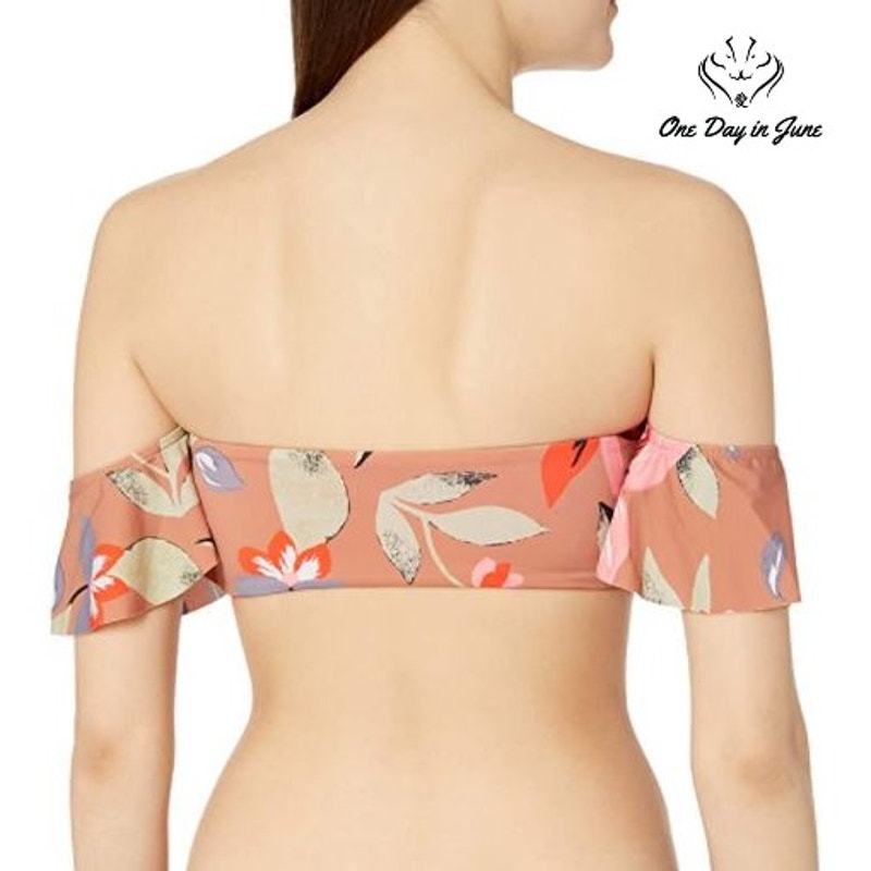 Bikini Lab Ruffle Bandeau Bikini Top Swimsuit Size XXL