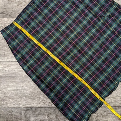 Talbots Plaid Knee Length Skirt Size 8