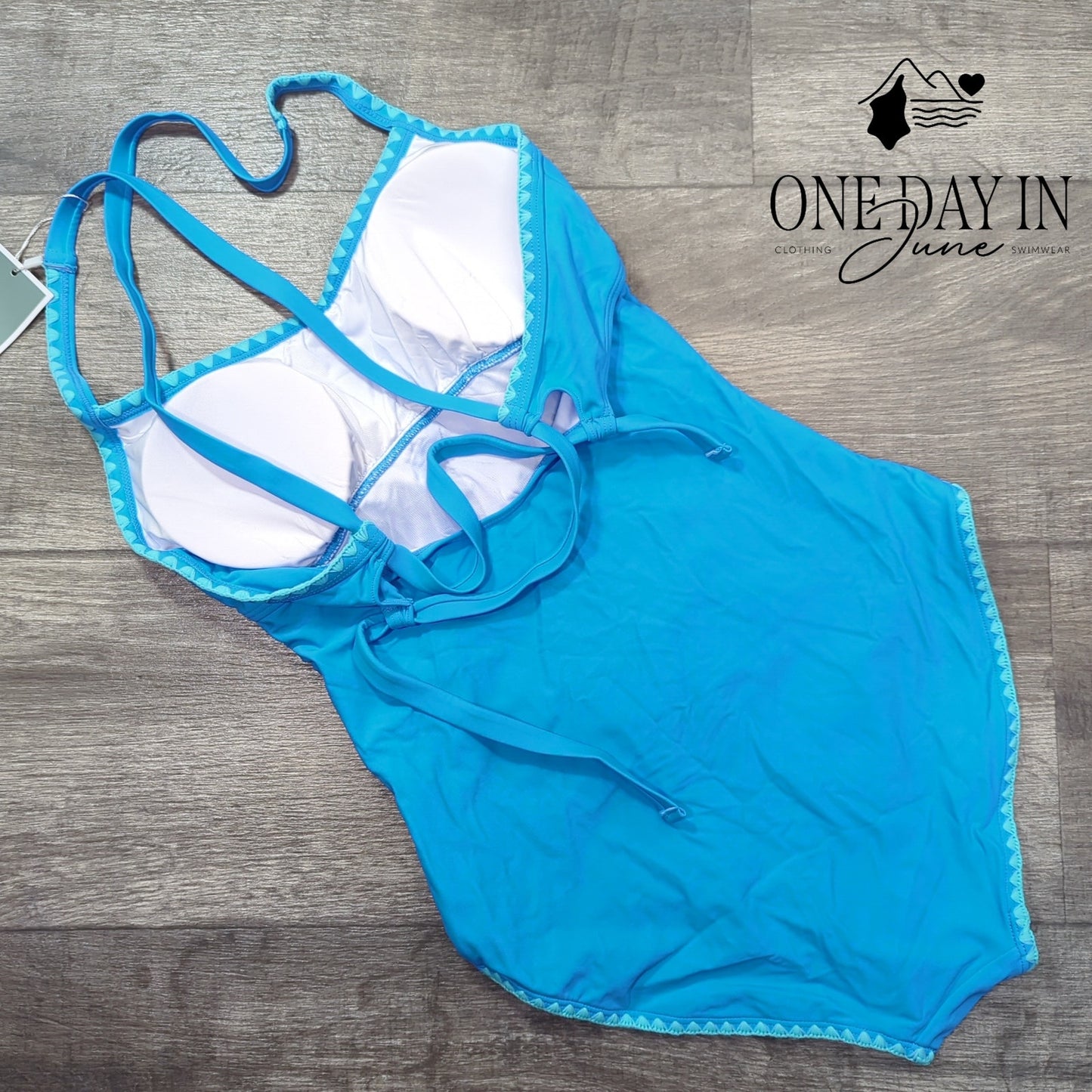 Eomenie Tie Back One Piece Swimsuit Size S