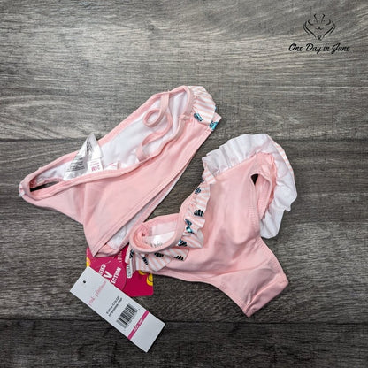 Pink Platinum One Shoulder Bikini Swimsuit Size 24M