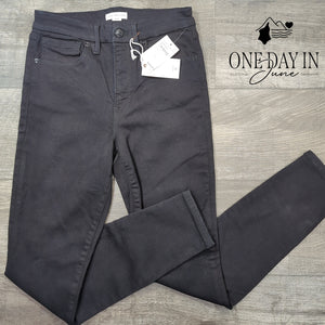 Good American Always Fits Good Legs Skinny Jeans Black NWT $155 Size 6