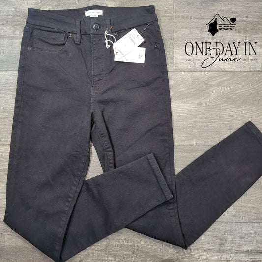Good American Always Fits Good Legs Skinny Jeans Black NWT $155 Size 6