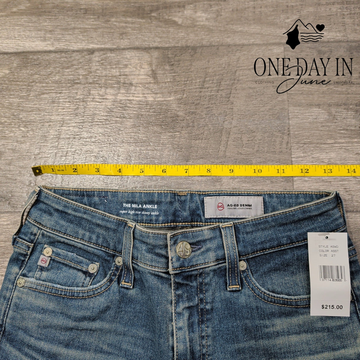 AG Adriano Goldschmied The Mila Ankle Super High Rise Skinny Jeans NWT Size 4