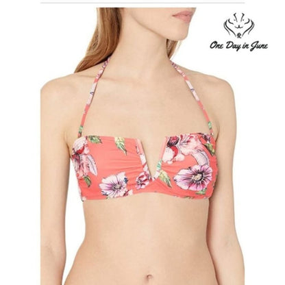Vicious Young Babes V Wire Bandeau Bikini Top Swimsuit Size M
