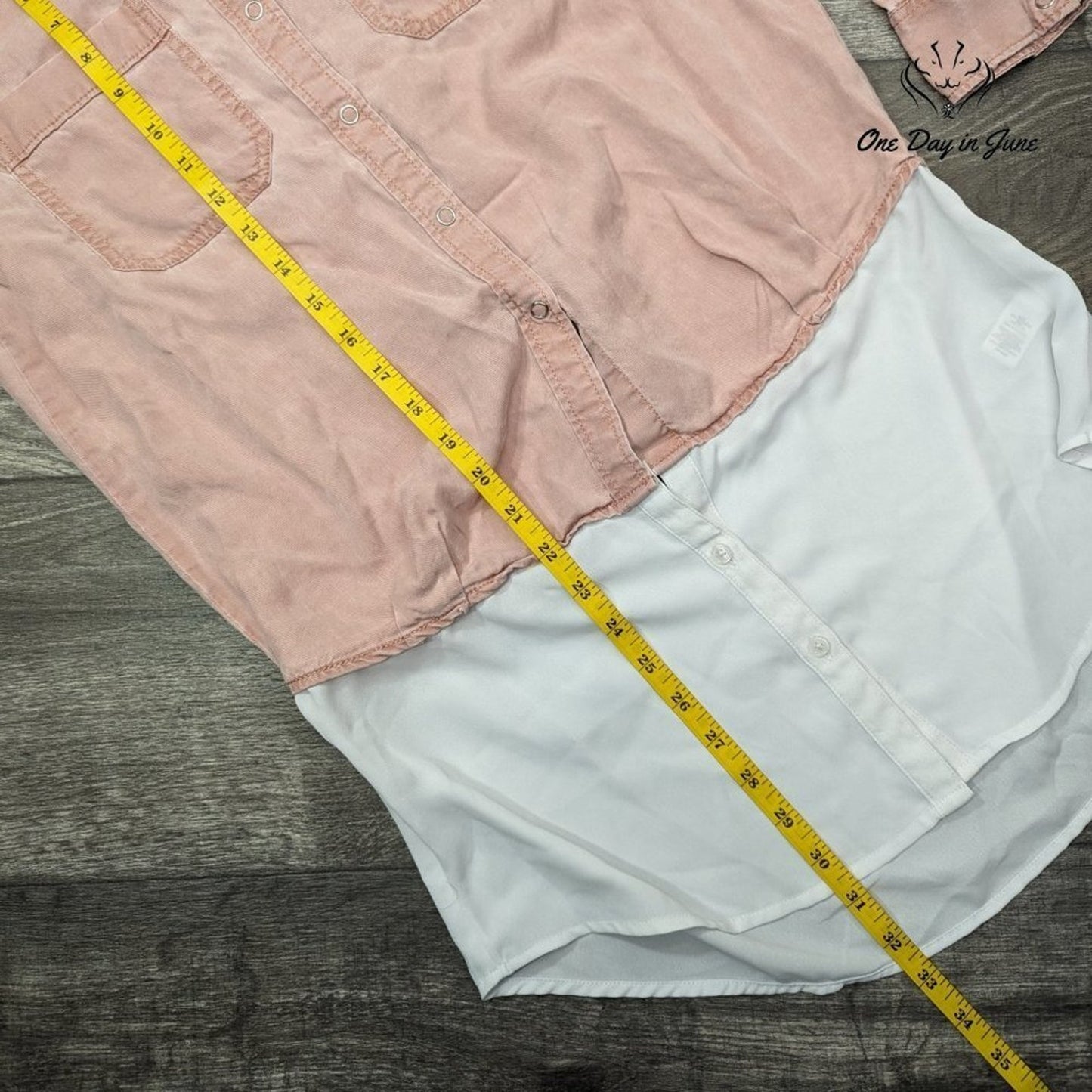 Express Snap Front Long Sleeve Top Size S