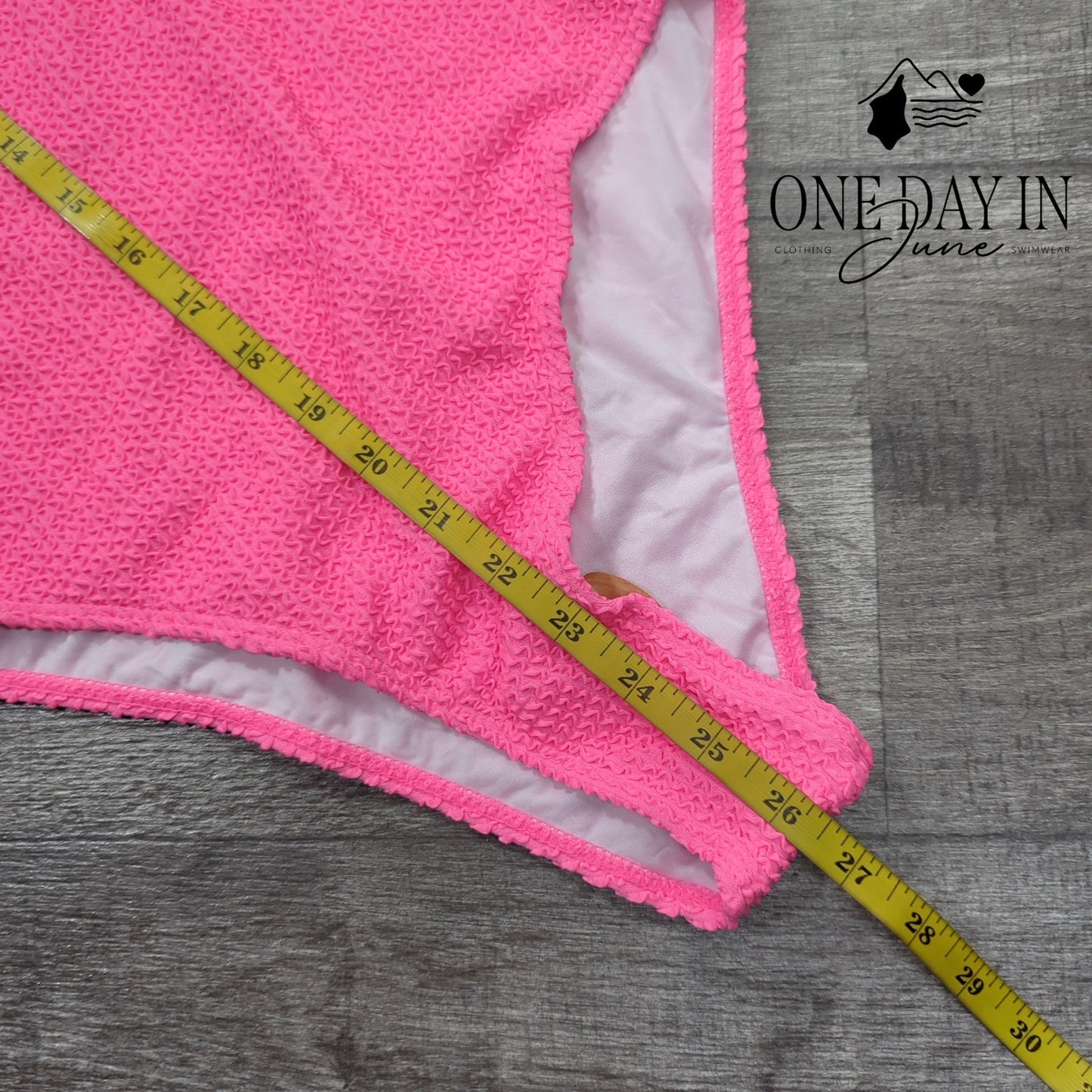 Charmo Smocked One Piece Swimsuit Size M