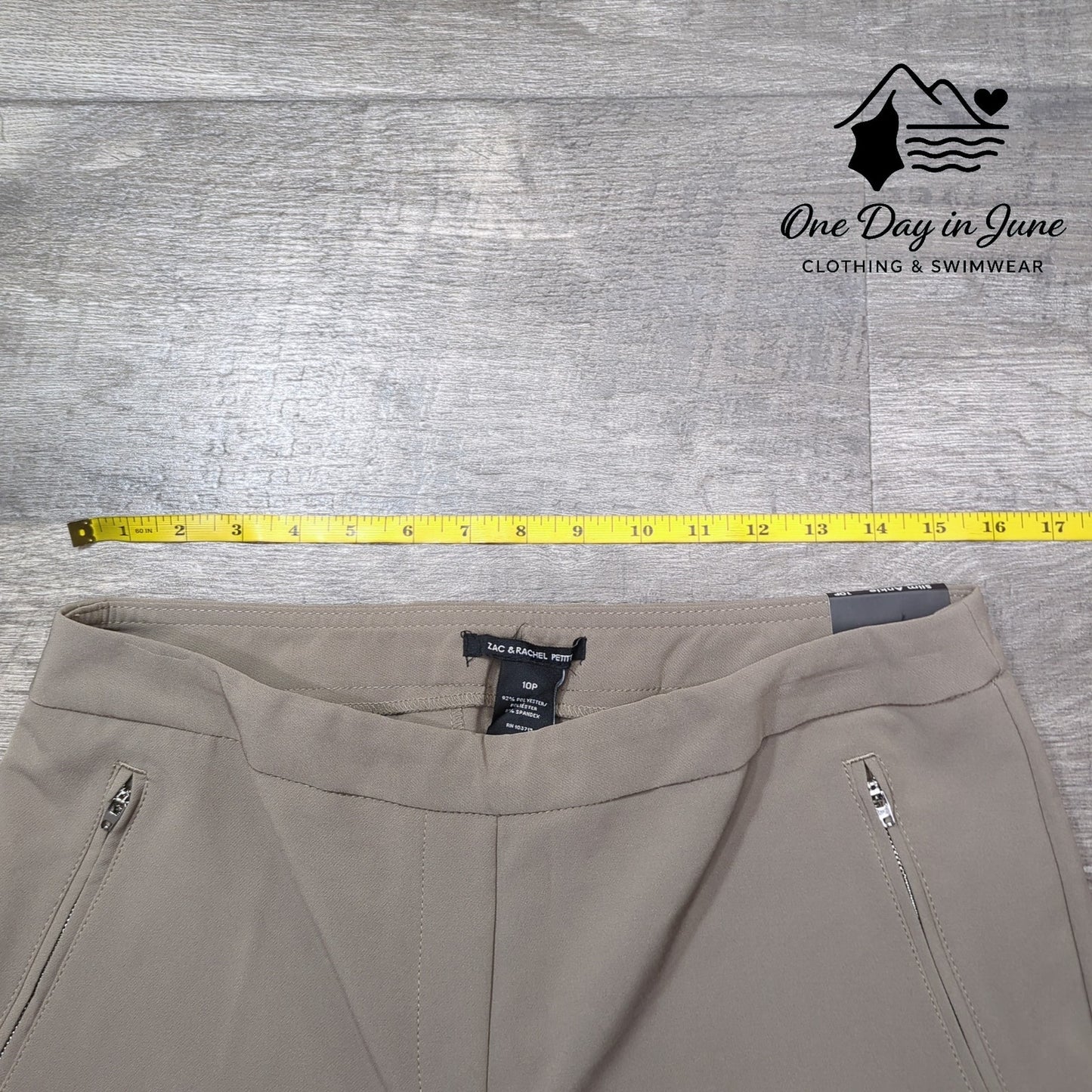 Zac & Rachel Petite Slim Ankle Pants Size 10P