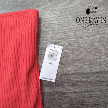 Old Navy Strapless Ribbed Top Size L Tall