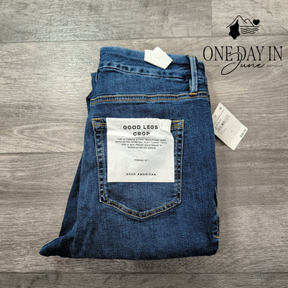 Good American Good Legs Crop Jeans Size 14 (32)