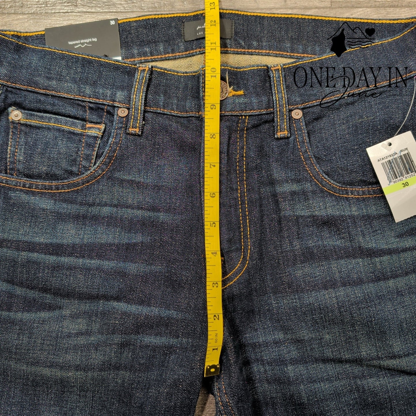 7 For All Mankind The Straight Jeans Dark Blue Tapered Straight NWT Size 30X33