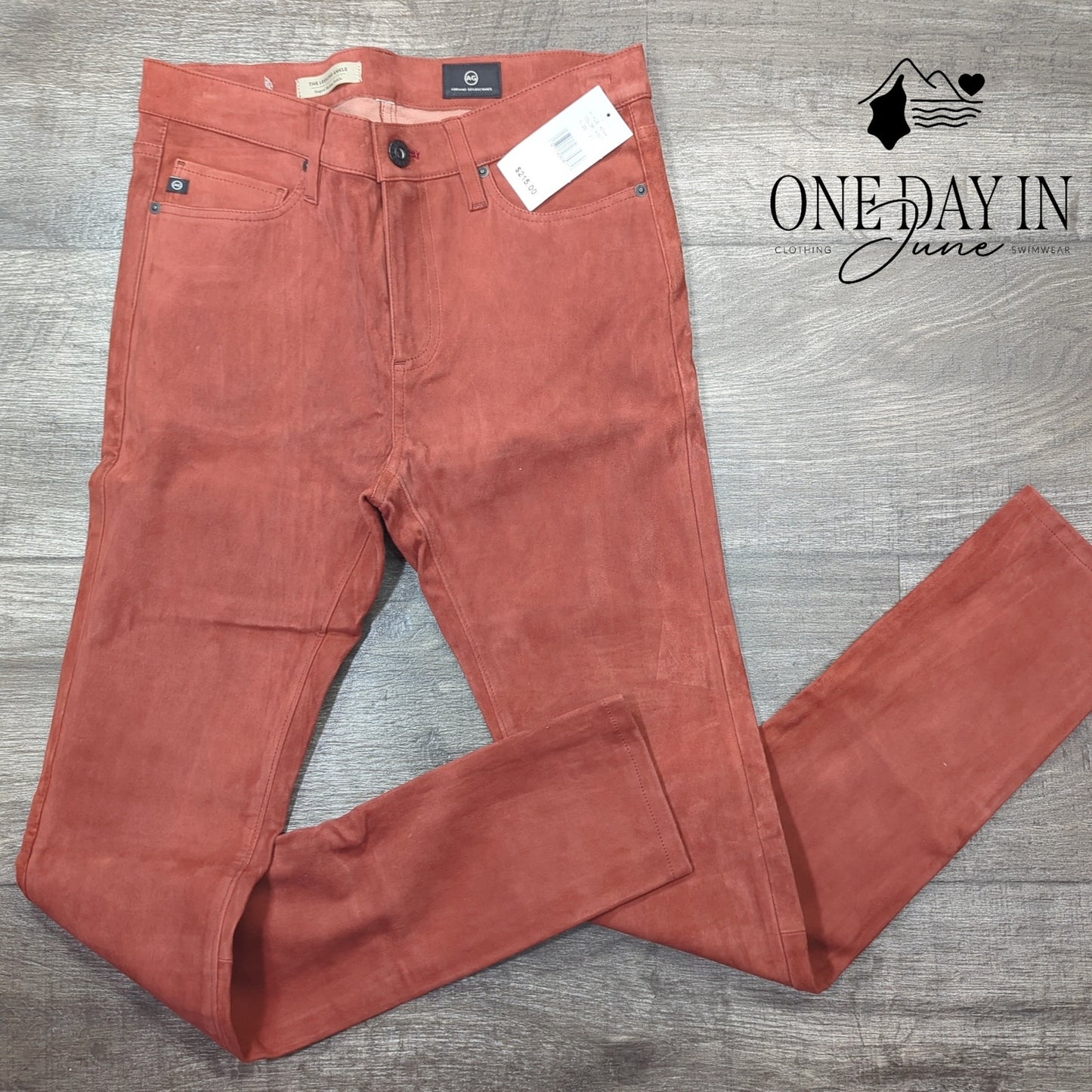 Adriano Goldschmied The Legging Ankle Faux Suede Skinny Ankle Jeans Size 27 (4)