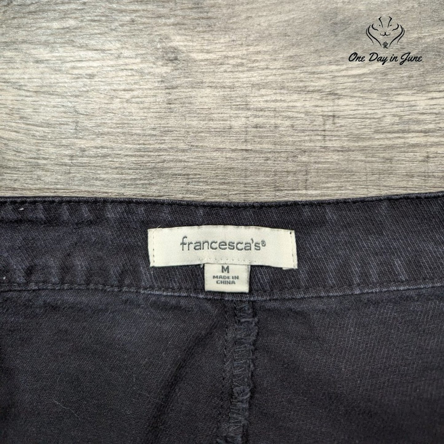 Francesca Button Fron Denim Mini Skirt Size M