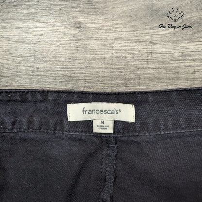 Francesca Button Fron Denim Mini Skirt Size M