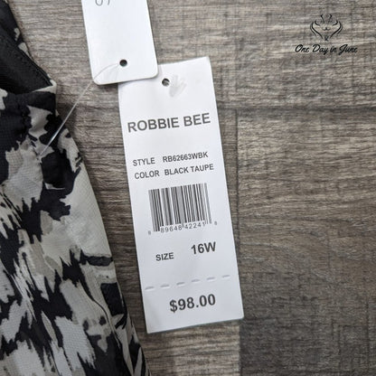 Signature by Robbie Bee Plus Size High Neck Sleeveless Dress Size 16W
