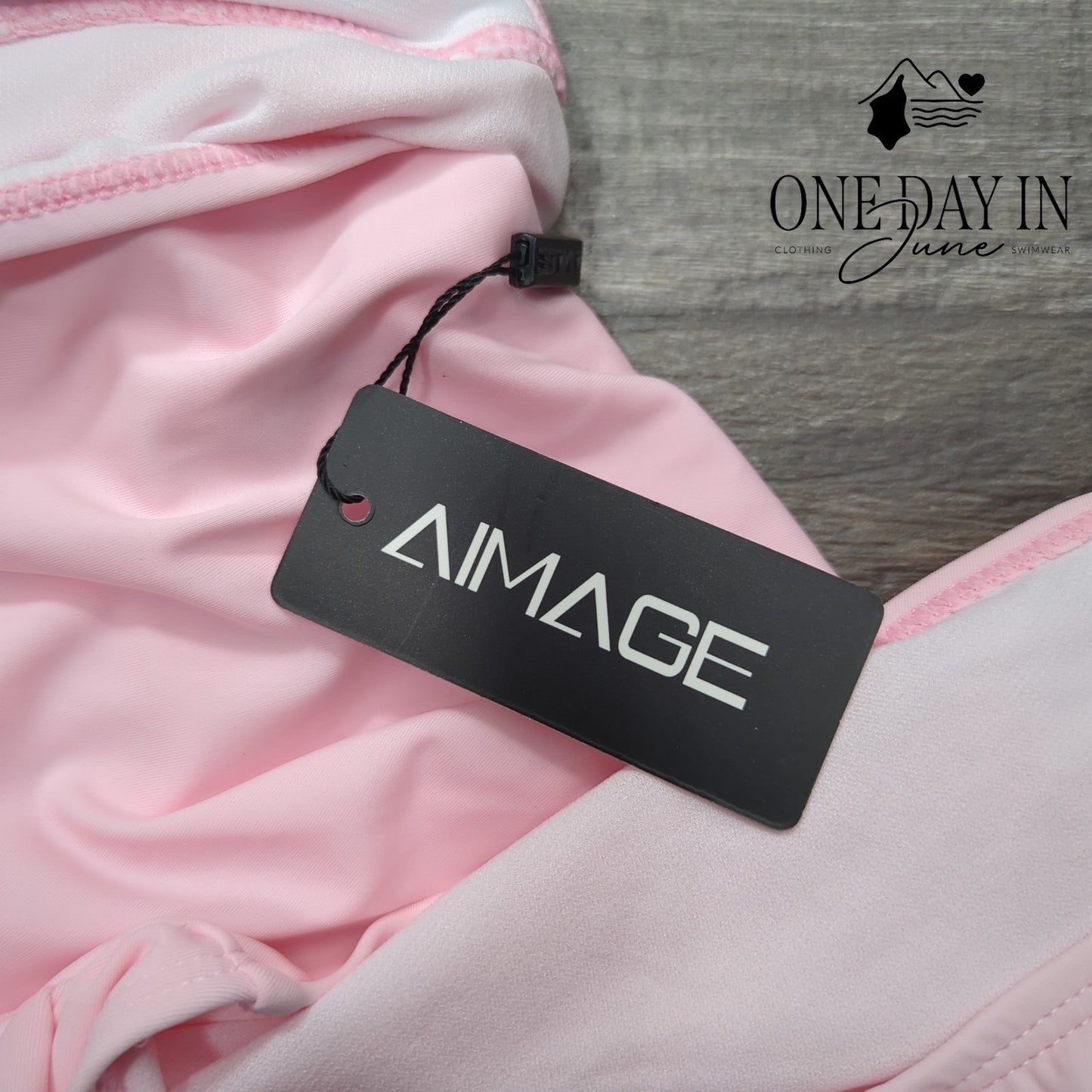 Aimage Halter One Piece Swimsuiit Size M