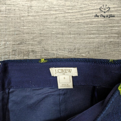 J. Crew Pineapple Mini Skirt Size 0