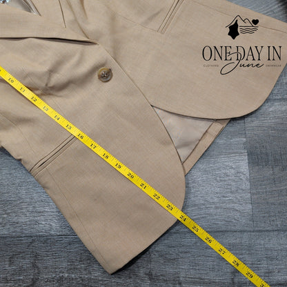 The Limited Collection Blazer Tan Camel One Button Tailored NWT Size 6