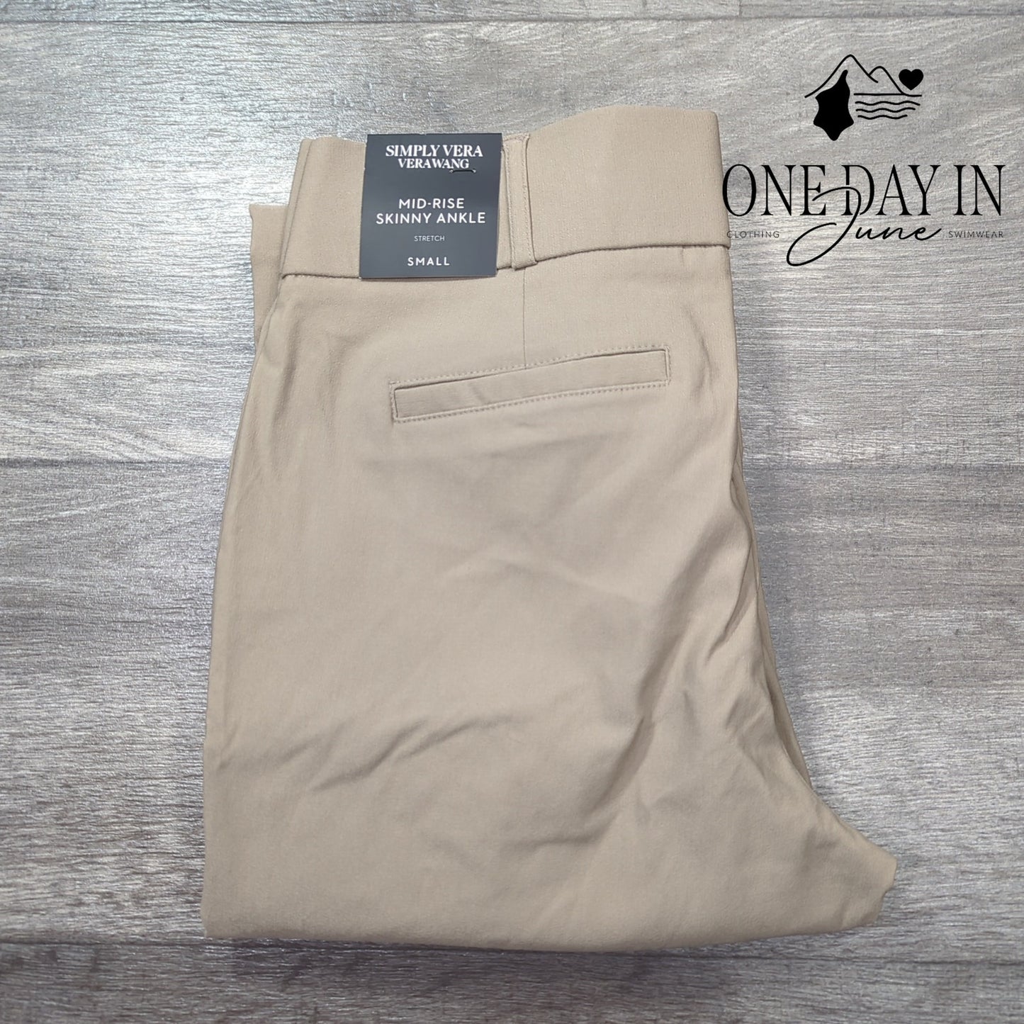 Simply Vera Mid Rise Skinny Ankle Pants Size S
