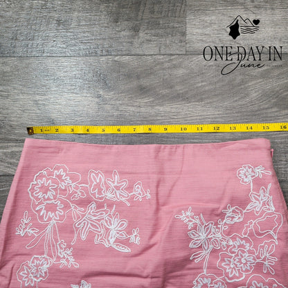 Loft Embroidered Skirt Size 4