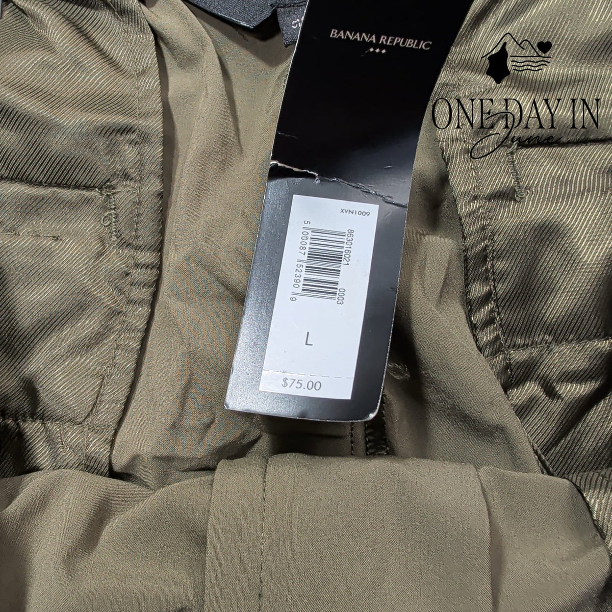 Banana Republic AirStretch High Rise Tapered Pants Olive Green NWT Size L
