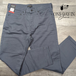 Banana Republic 5 Pocket Straight Leg Pants Gray Ebony NWT Size 34X30