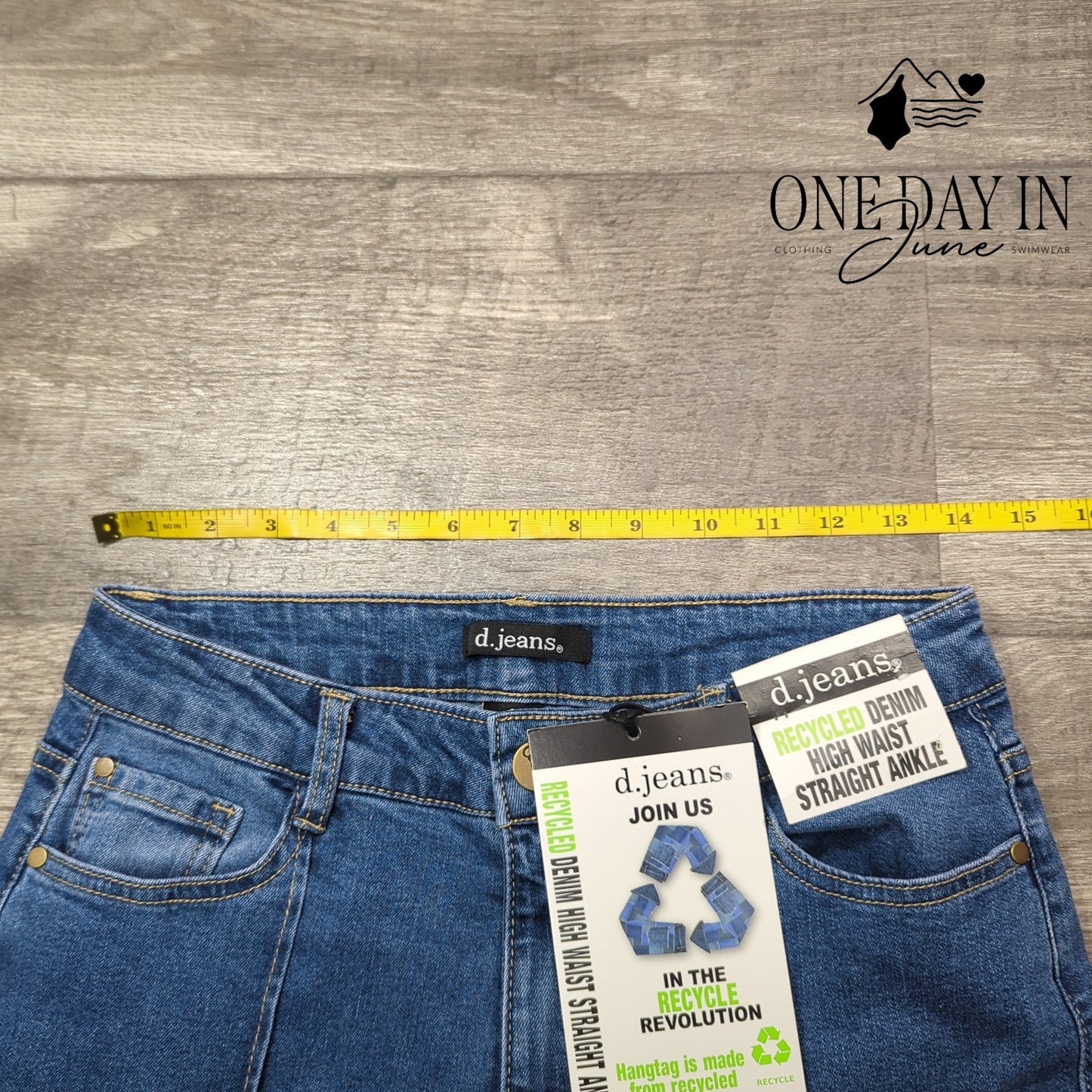d.jeans High Waist Straight Ankle Jeans Size 6