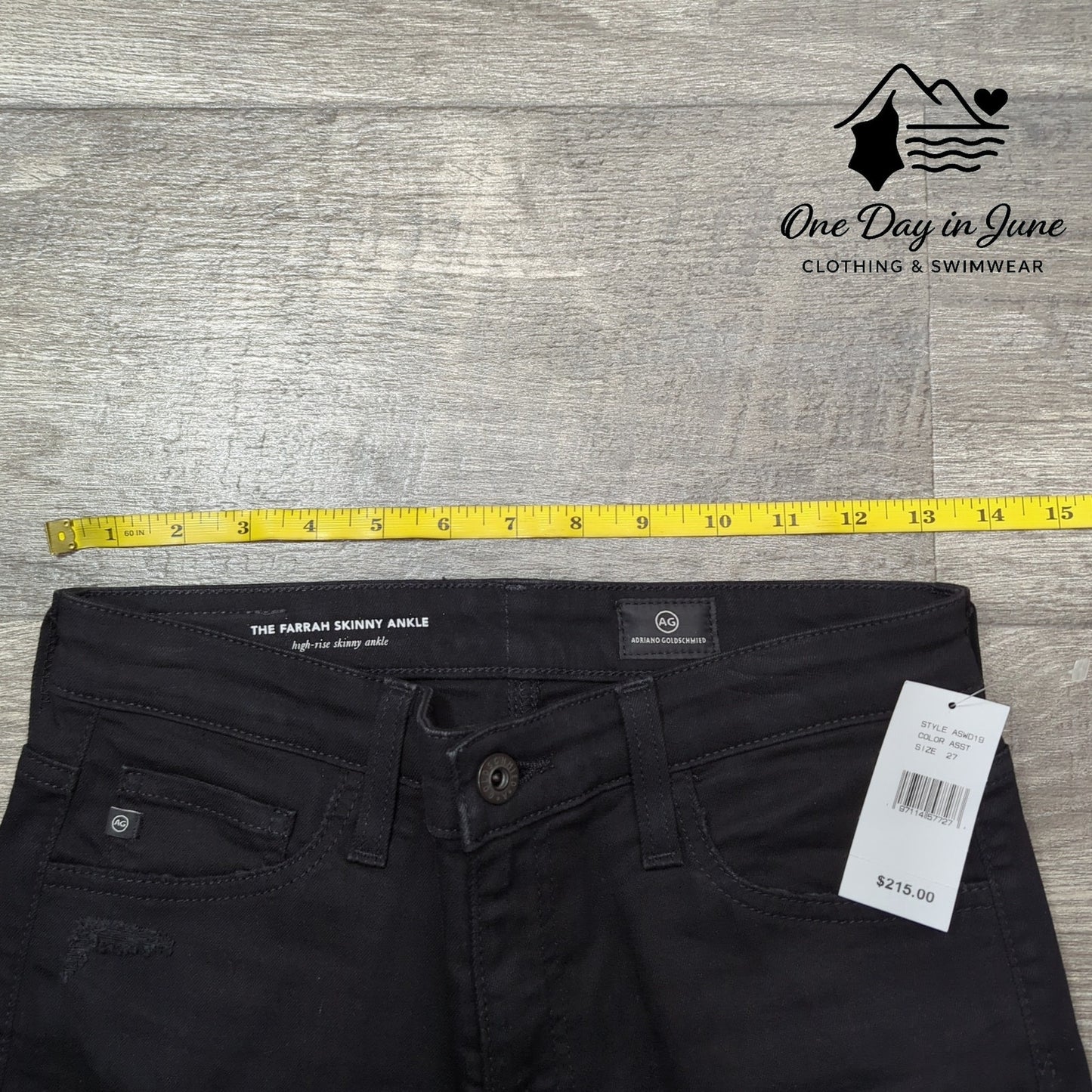 AG Adriano Goldschmied The Farrah Skinny Ankle Jeans Size 27 (4)
