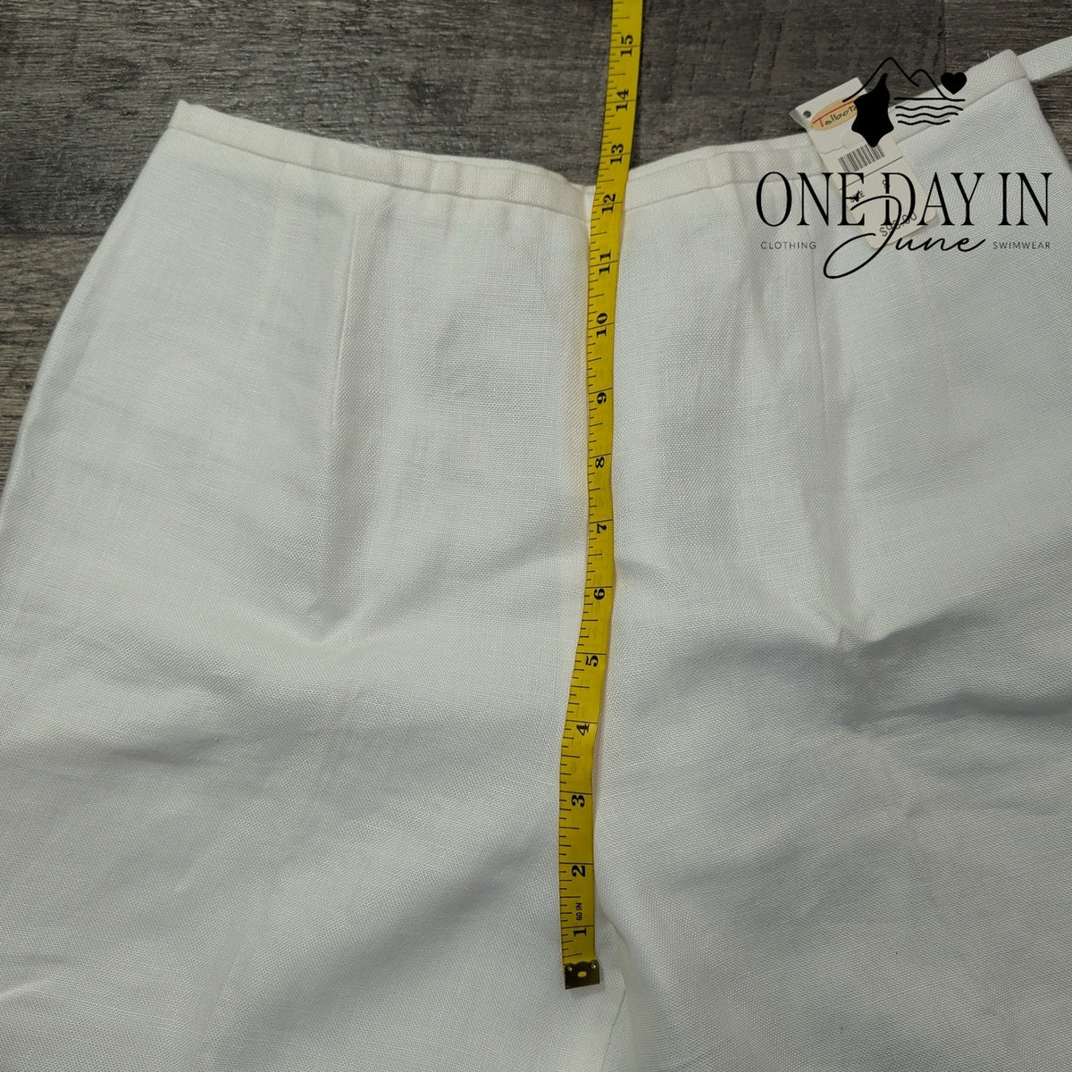 Talbots Irish Linen Women's White Straight Leg Dress Pants NWT Size 8