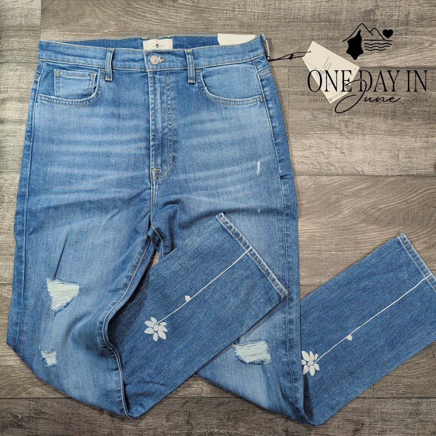 7 For All Mankind Easy Slim Jeans Size 12 (31)