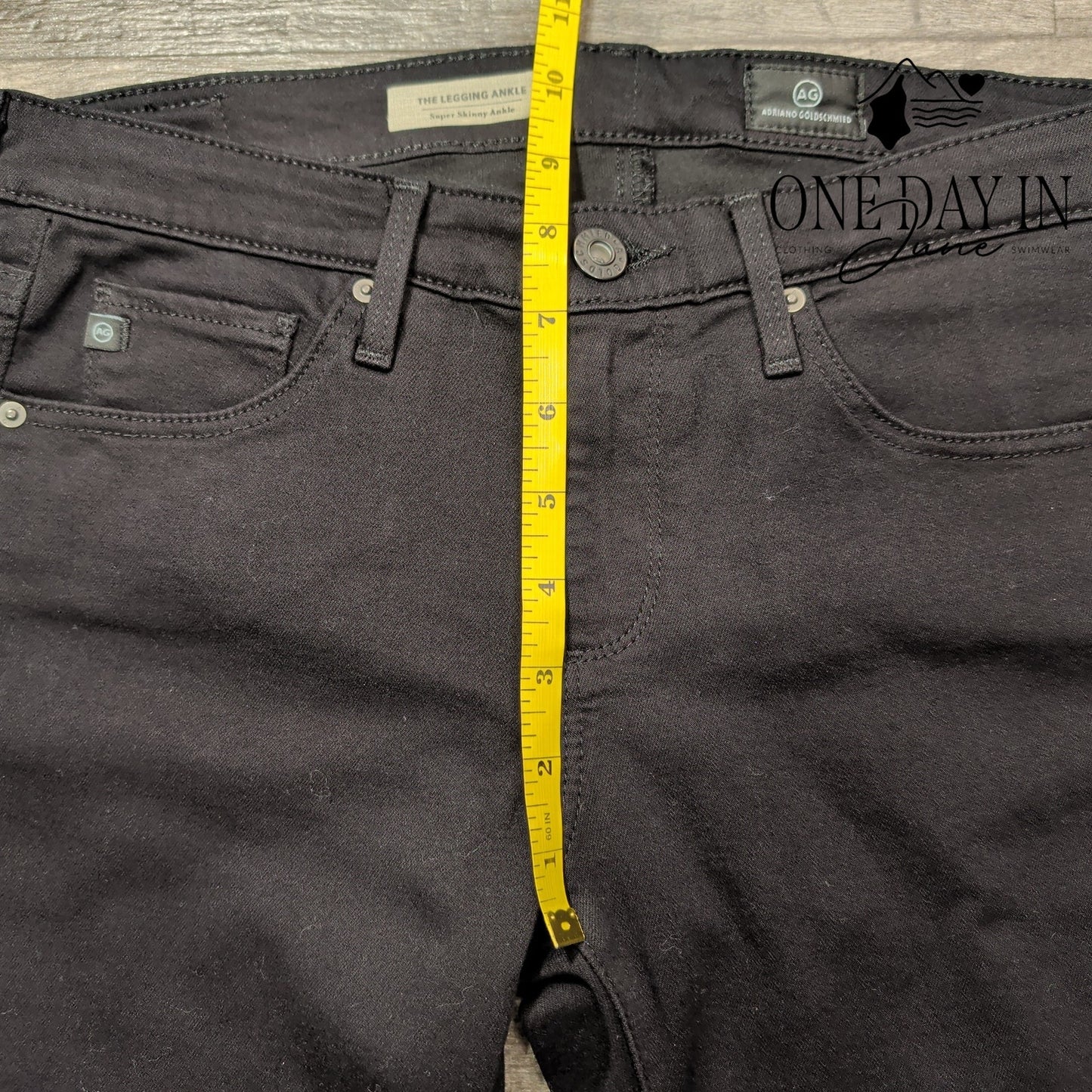 AG Adriano Goldschmied The Legging Ankle Black Skinny Stretch Jeans NWT Size 2