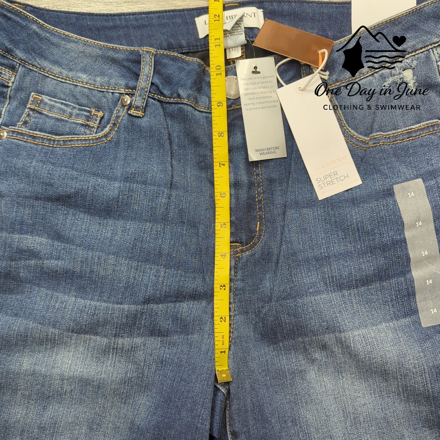 Lane Bryant Mid Rise Super Stretch Skinny Jeans Size 14