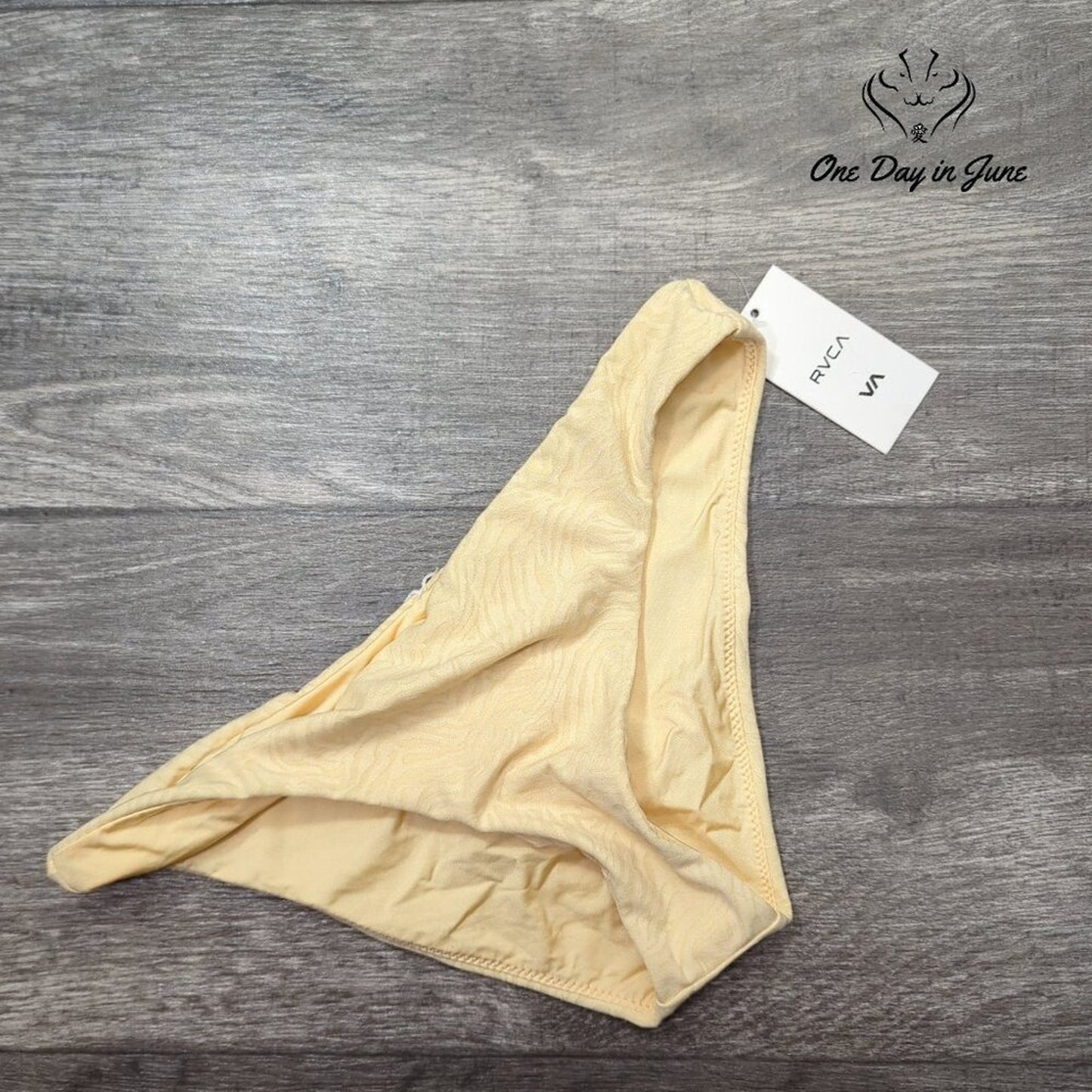 RVCA Run Wild Low Rise Bikini Bottom Size S