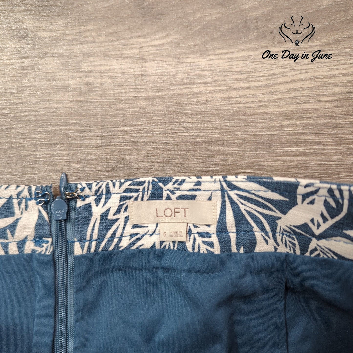 Loft Tropical Mini Skirt Size 6