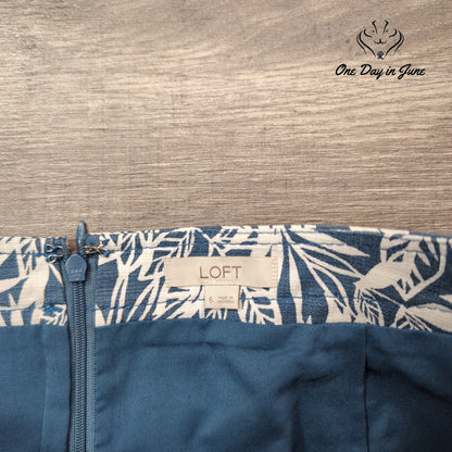 Loft Tropical Mini Skirt Size 6