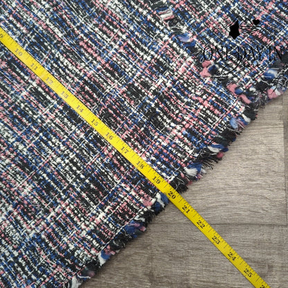 Loft Multicolor Tweed Plaid Fringe Hem Mini Skirt Lined NWT Size 10