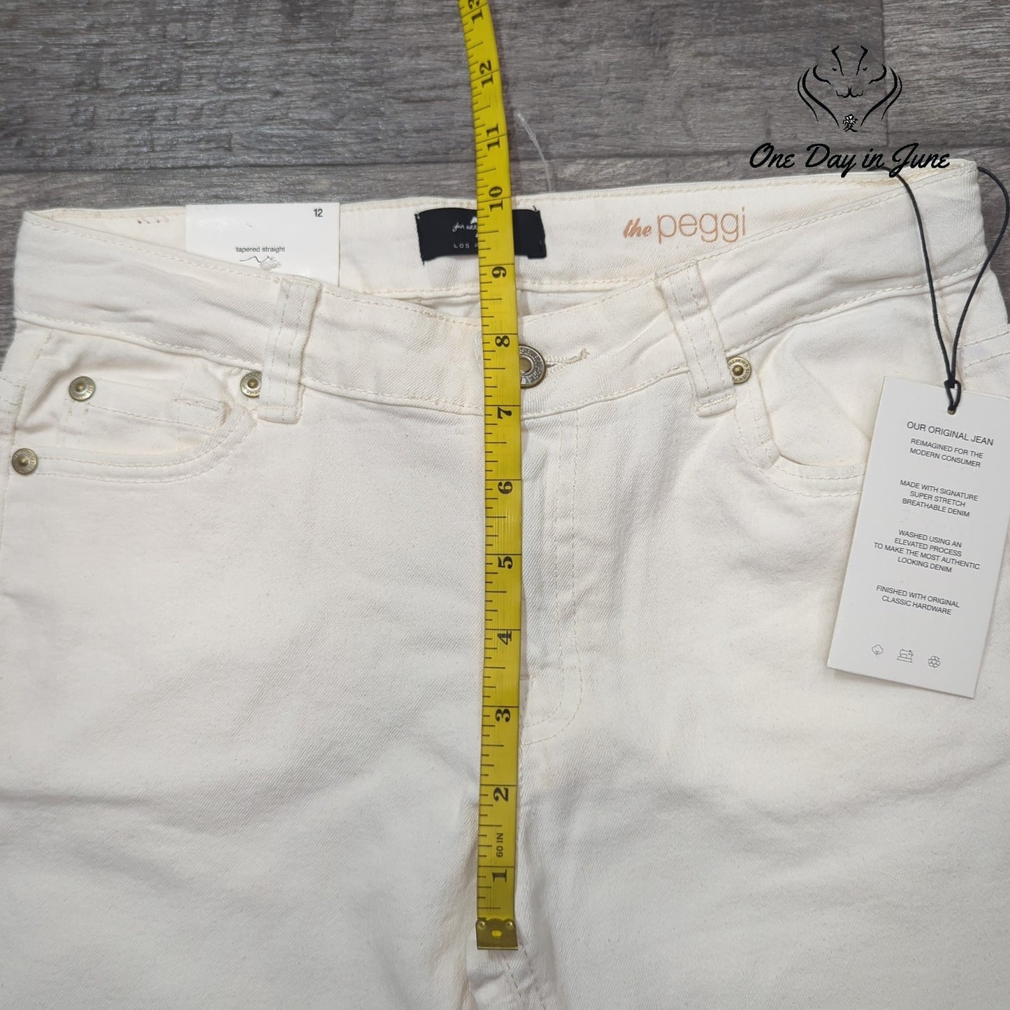 7 For All Mankind Girls The Peggi Straight Tapered Jeans Size 12