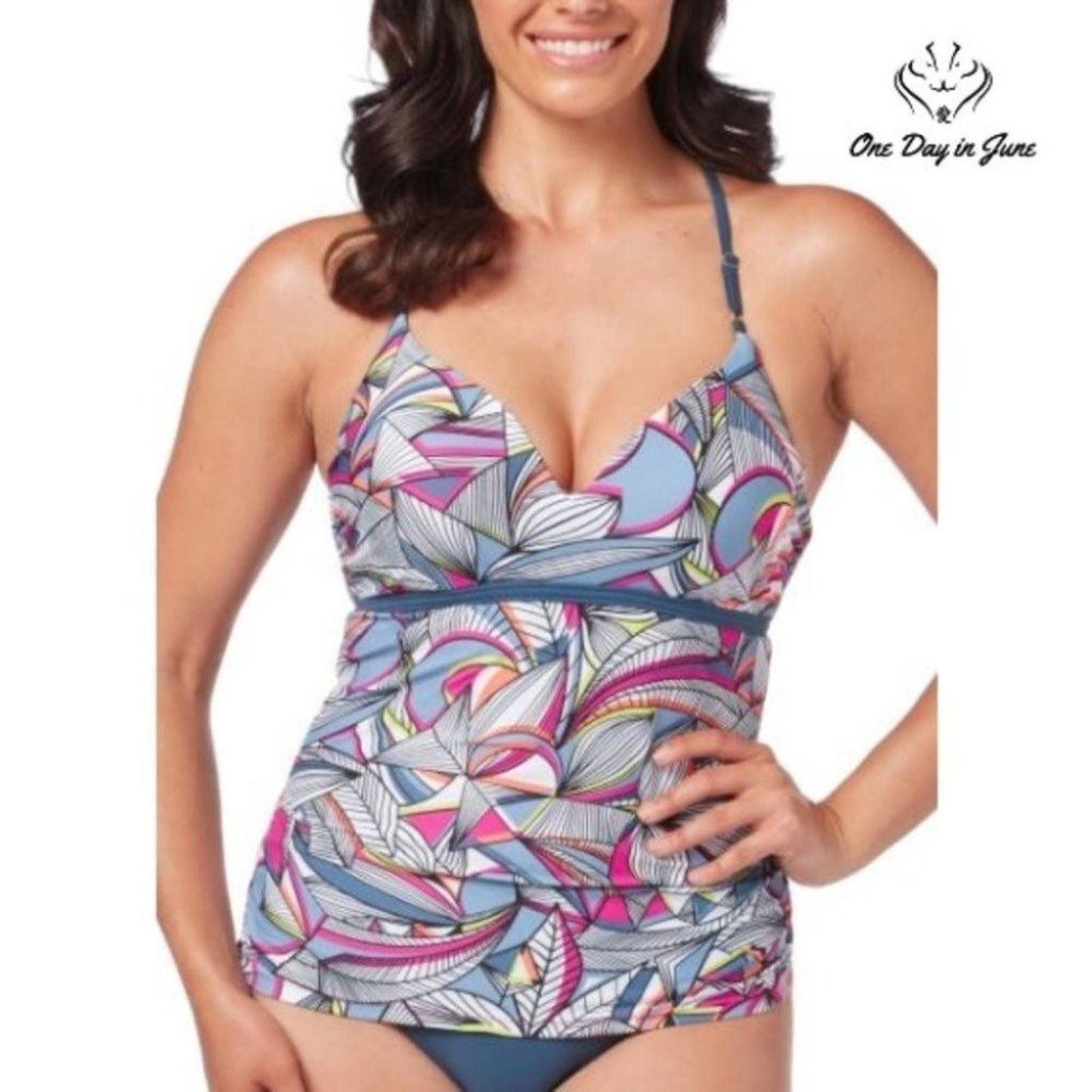 Free Country Tankini Top Size S