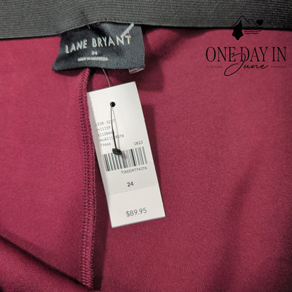 Lane Bryant High Rise Wide Leg Pants Size 24