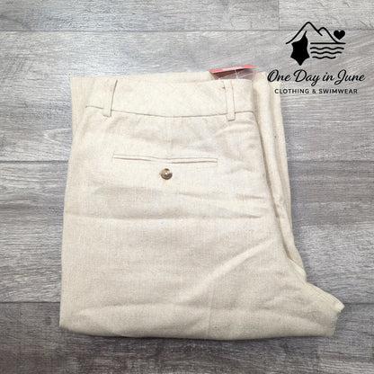 Isaac Mizrahi Wool Blend Straight Leg Pants Size 16
