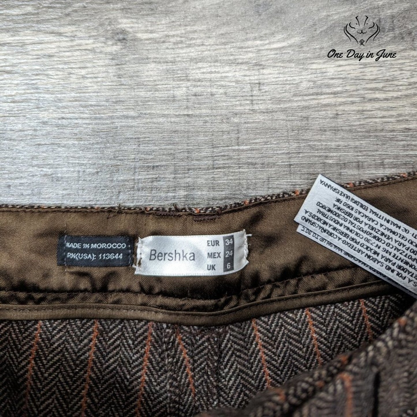 Berksha Moroccan Made Shorts Size UK6