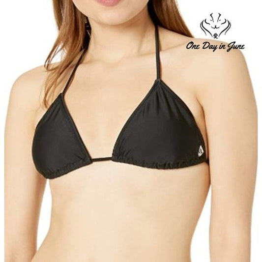 Volcom Triangle Halter Bikini Top Size 12W