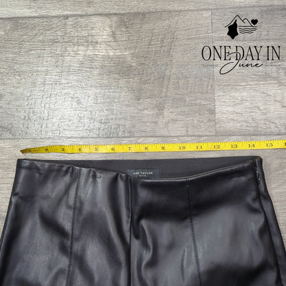 Ann Taylor Petite Faux Leather Pants Size MP
