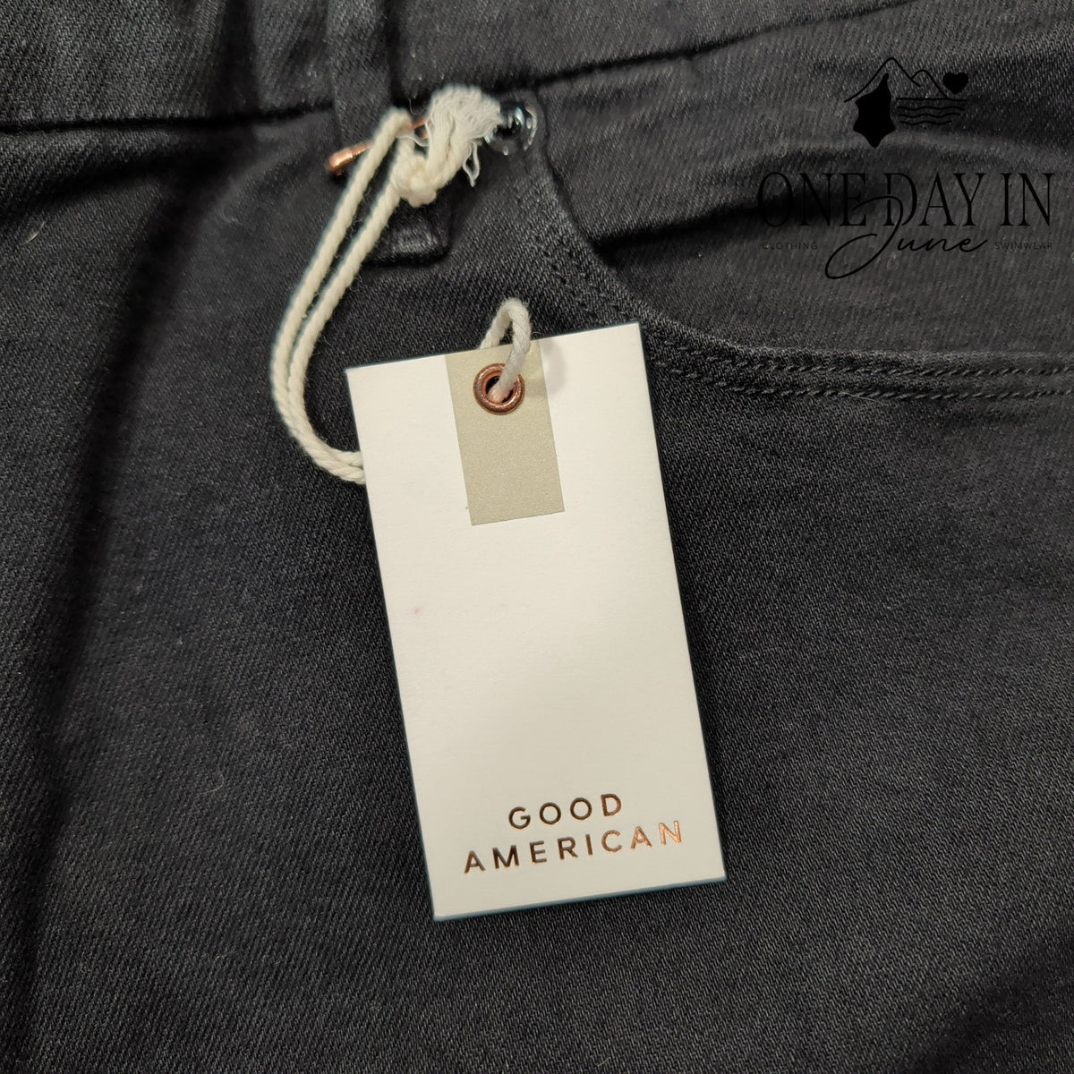 Good American Always Fits Good Legs Skinny Jeans Black165 NWT Size 28