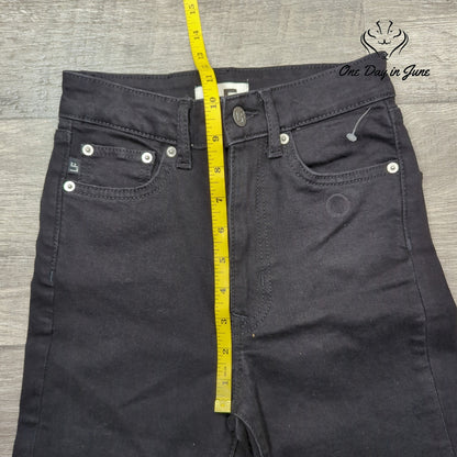 Lovers And Friends Distressed Skinny Jeans Black Ripped Knee NWT Size 23 (00)